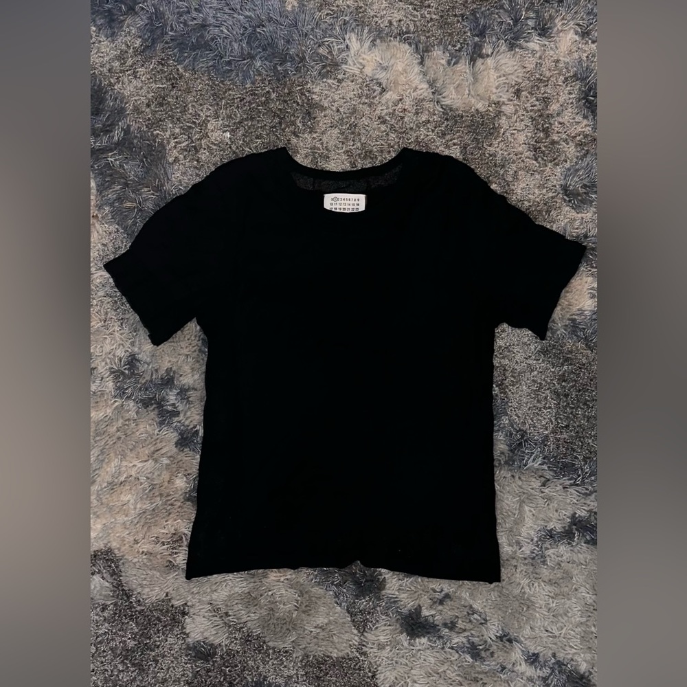 Maison Margiela Black Sewn Double Layer T-Shirt